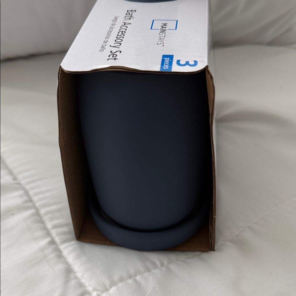 Mainstays Bath Accessory Set - Blue - Picture 4 of 8